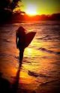 Surfer Girl Sunset